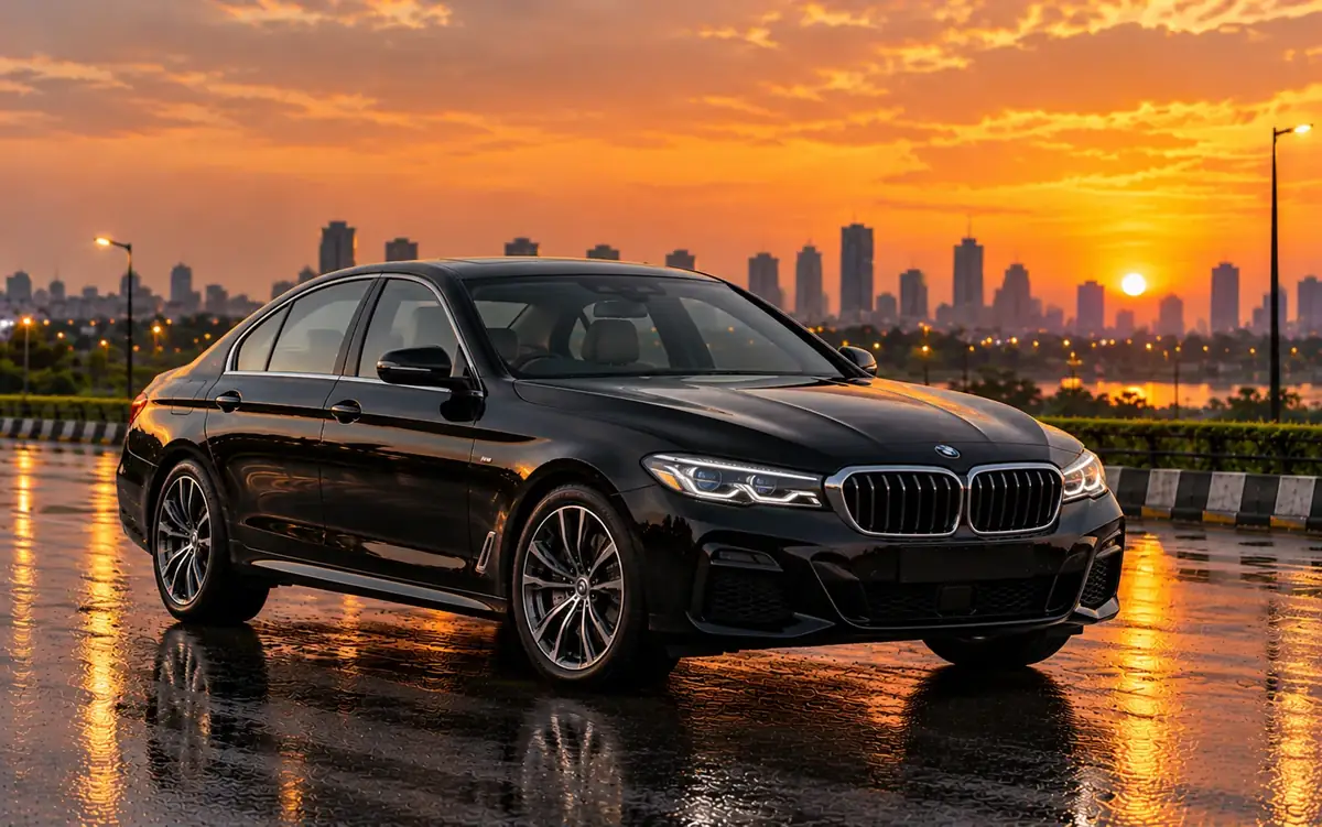 BMW 5 Series available for hire with driver in Delhi