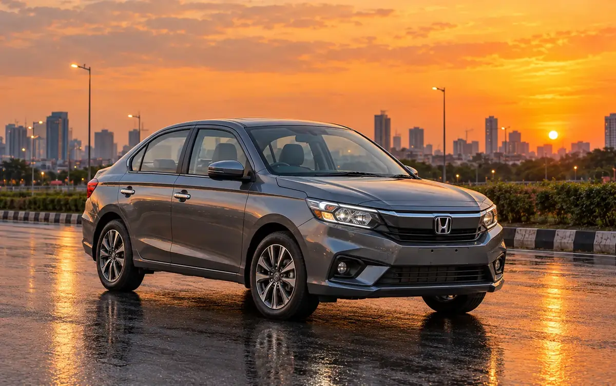 Honda Amaze available for hire with driver in Delhi